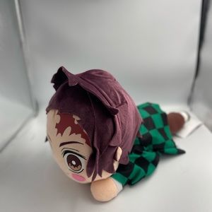 Sega Demon Slayer Tanjiro Laying Down Plushie NWT Anime Nezuko Cute